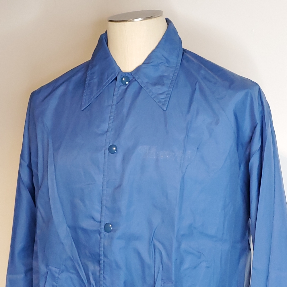 Vintage 70s Navy Blue Windbreaker Jacket Hawaii Su
